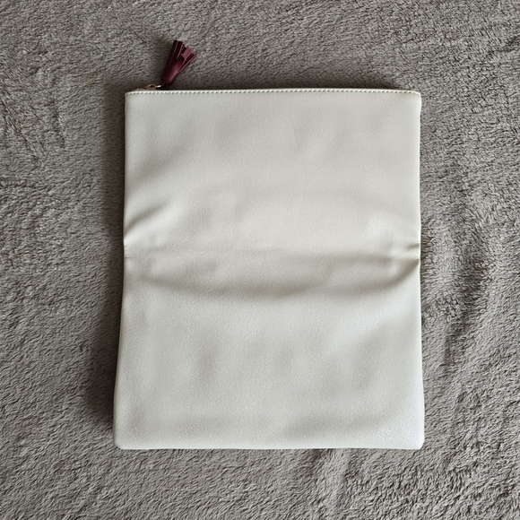 Anthropologie Rachel Pally Bloom Floral Canvas Zip Tassel Folded Clutch Handbag - Picture 5 of 10